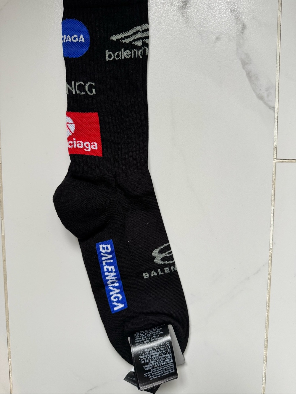 Balenciaga Men’s Top League logo Socks (100% authentic)